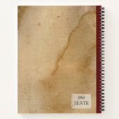 Groeiende aardbeien gepersonaliseerde samenstellin notitieboek (Achterkant)