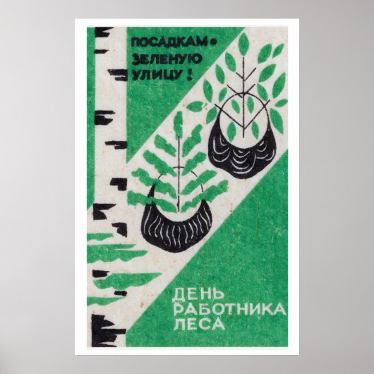 Groeiende Bomen - - Matchbox Print - Esthetische M (Voorkant)