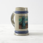 Groeiende brug in een fantasiestad bierpul (Voorkant links)