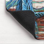 Groeiende brug in een fantasiestad muismat (Hoek)