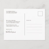 Groeiende familie 2 Kinder kerstfoto's Briefkaart (Achterkant)