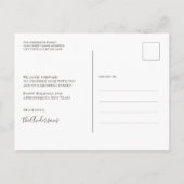 Groeiende familie Foto voor kerst Briefkaart (Achterkant)