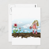 Groeiende harten briefkaart (Voorkant / Achterkant)