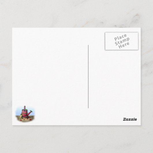 Groeiende harten briefkaart (Achterkant)