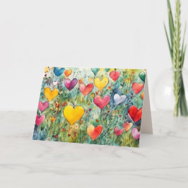 GROEIENDE HARTEN VOOR ALLE GELEGENHEDEN/BLANCO KAA BEDANKKAART