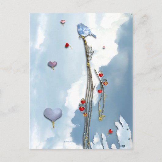 Groeiende liefde! briefkaart (Voorkant)