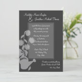 Groeiende liefde bruiloft kaart (Staand voorkant)