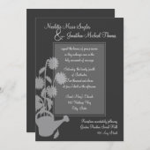 Groeiende liefde bruiloft kaart (Voorkant / Achterkant)