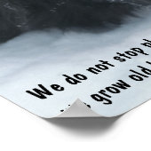 Groeiende Oude Inspirerend Grens van het Citaat Co Poster (Hoek)