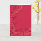 Groeiende rode harten kaart (Gele Bloem)