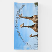 Groeiende Safari Welkom Spandoek (Verticaal)
