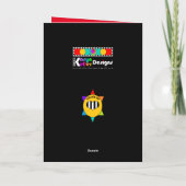 "Groeiende" ster van David Shalom Wenskaart Kaart (Achterkant)