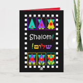 "Groeiende" ster van David Shalom Wenskaart Kaart (Voorkant)