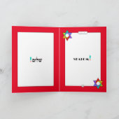 "Groeiende" ster van David Shalom Wenskaart Kaart (Binnen)