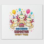 Groeiende Sweeter met Elk Jaar Cadeaupapier (Vlak)