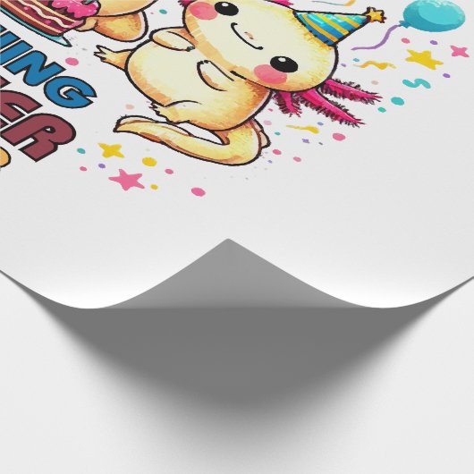 Groeiende Sweeter met Elk Jaar Cadeaupapier (Hoek)