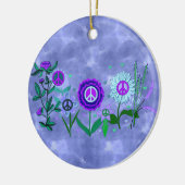 Groeiende vrede keramisch ornament (Links)