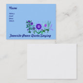 Groeiende vrede visitekaartje (Voorkant / Achterkant)