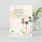 Groeiende zwangerschapsaankondiging aankondiging (Staand voorkant)