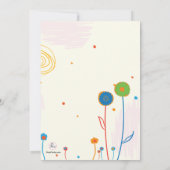 Groeiende zwangerschapsaankondiging aankondiging (Achterkant)