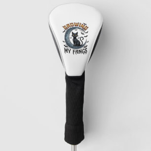 Groeientanden Zwarte Kat Halve Maan Vleermuizen Ha Golfheadcover