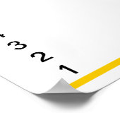 Groeigrafiek - lijnen, Feet, Inches Poster (Hoek)