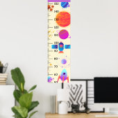 Groeigrafiek ruimte en raket poster (Thuiskantoor)