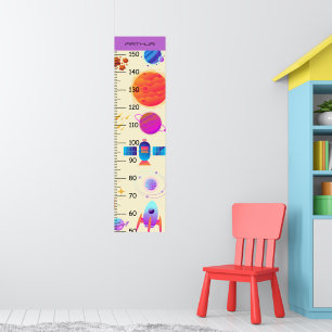 Groeigrafiek ruimte en raket poster