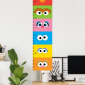 Groeigrafiek Sesamstraat Poster (Thuiskantoor)