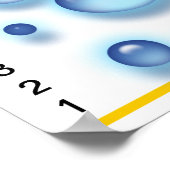 Groeigrafiek - Toename met de bellen Poster (Hoek)