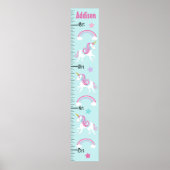 Groeigrafiek Unicorn & Rainbows houdt op 8x44! Poster (Voorkant)