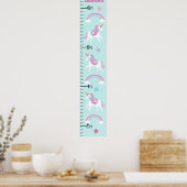 Groeigrafiek Unicorn & Rainbows houdt op 8x44! Poster (Keuken)