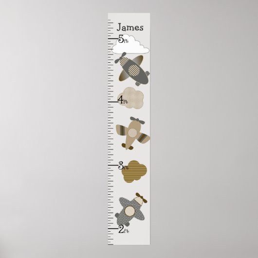 Groeigrafiek van de groei van bruine en vertakte v poster (Voorkant)