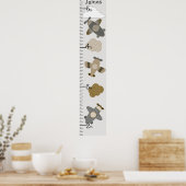 Groeigrafiek van de groei van bruine en vertakte v poster (Keuken)