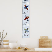 Groeigrafiek van de Groei van vliegtuigen van het Poster (Keuken)