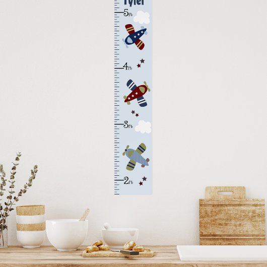 Groeigrafiek van de Groei van vliegtuigen van het Poster (Keuken)