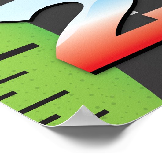 Groeigrafiek van de Grote Prijs. Poster (Hoek)