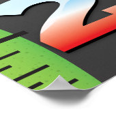 Groeigrafiek van de Grote Prijs. Poster (Hoek)