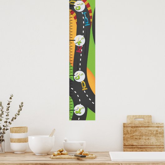 Groeigrafiek van de Grote Prijs. Poster (Keuken)