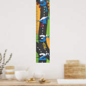 Groeigrafiek van de Grote Prijs. Poster (Keuken)