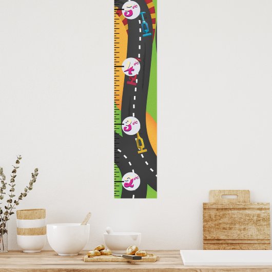 Groeigrafiek van de Grote Prijs. Poster (Keuken)