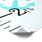 Groeigrafiek van de Nautical Whale Quote Quote hou Poster (Hoek)