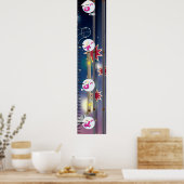 Groeigrafiek van de superruimtePinball-machine. Poster (Keuken)