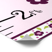 Groeigrafiek van protterfly-vlinder houdt op 8x44! poster (Hoek)