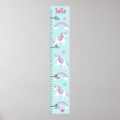 Groeigrafiek van Unicorn & Rainbow Girl houdt bij  Poster (Voorkant)