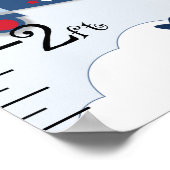 Groeigrafiek vliegende vliegende zurierige vliegen poster (Hoek)