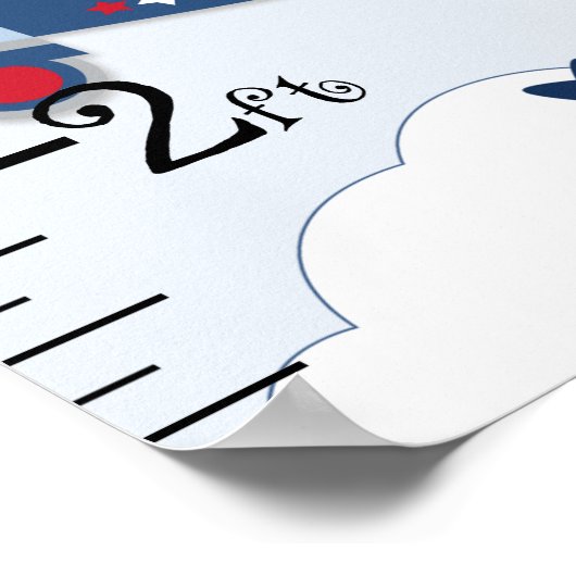 Groeigrafiek vliegende vliegende zurierige vliegen poster (Hoek)