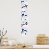 Groeigrafiek vliegende vliegende zurierige vliegen poster (Keuken)