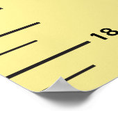 Groeigrafiek voegt de Naam van het Kind toe en voe Poster (Hoek)