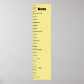 Groeigrafiek voegt de Naam van het Kind toe en voe Poster (Voorkant)